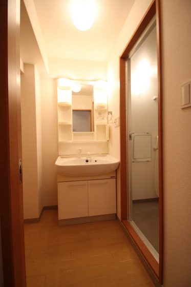洗面設備　他号室の写真です。