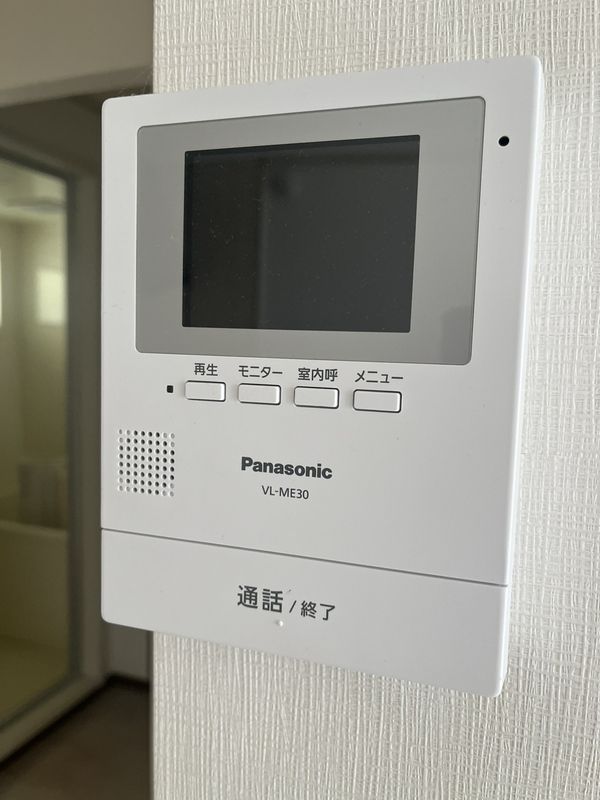 セキュリティ　モニター付きインターホンです