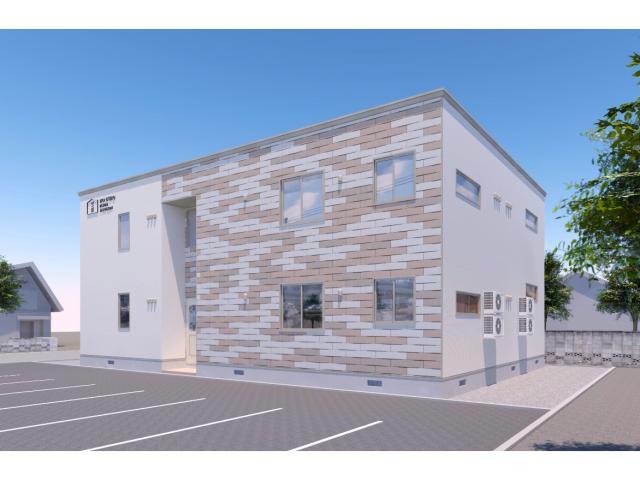 建物外観　完成模型図