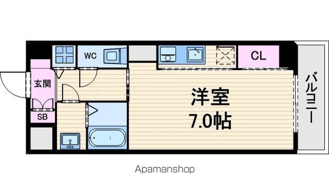 ジュネーゼグラン上本町の間取り写真