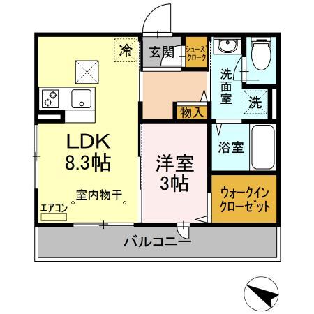 ＪＲ常磐線 柏駅 徒歩12分 3階建 築11年の間取り写真