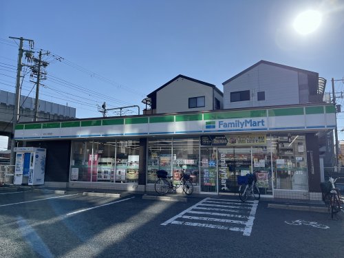 コンビニ　ファミリーマート　あびこ駅西店（コンビニ）まで489m