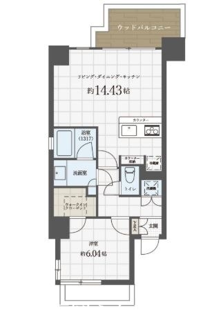 Ropponmatsu View Apartmentの間取り写真