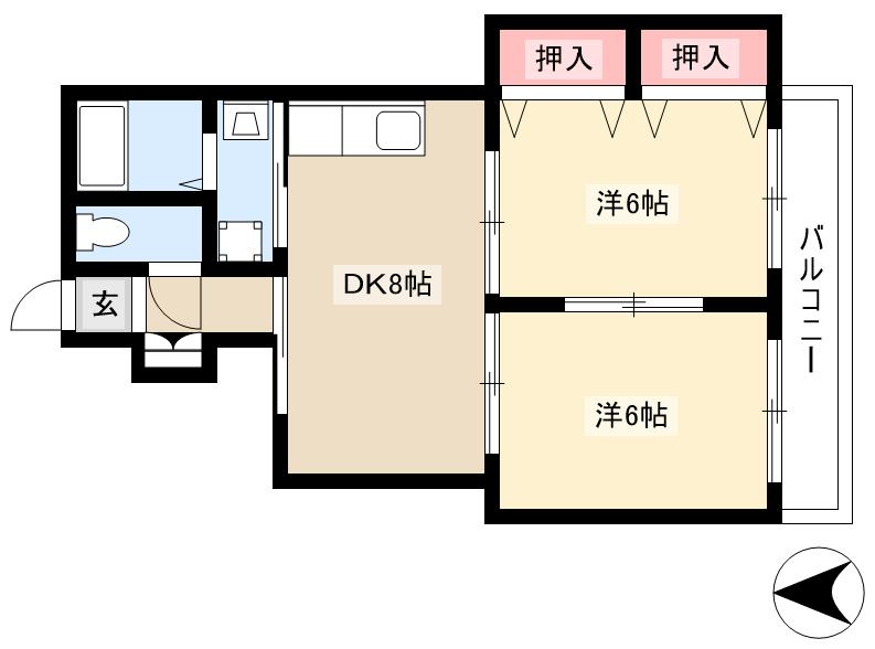 エクセル東丘の間取り写真