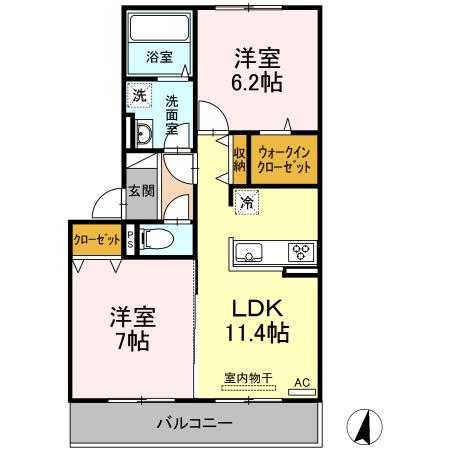 クレアレセントの間取り写真
