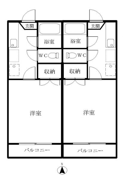 ヒルサイドコートの間取り写真