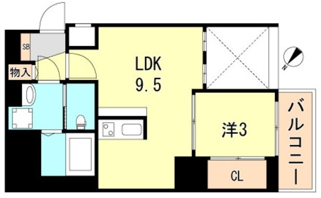 セレニテ神戸元町クレアの間取り写真