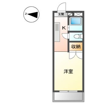 フラットサンパールの間取り写真