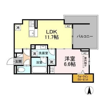 GRAND D-ROOM幸町の間取り写真