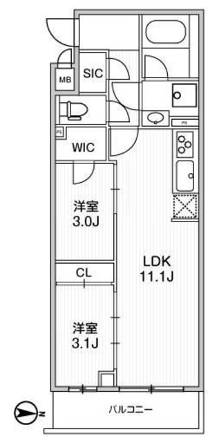 LIME RESIDENCE SHINAGAWA EASTの間取り写真