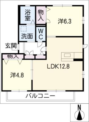 ボヌールの間取り写真
