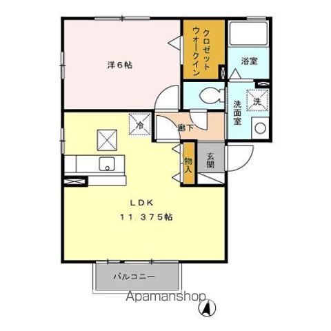 エタージュAの間取り写真