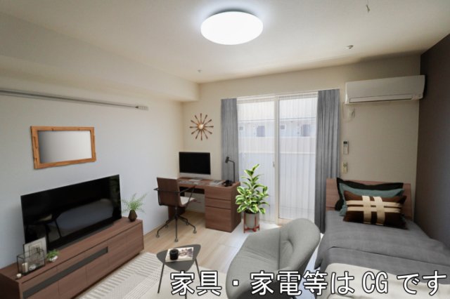 居室・リビング　洋室（家具家電等はCGです）