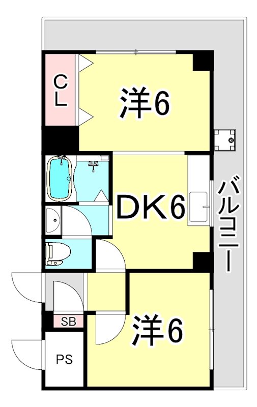 ラムール西宮の間取り写真