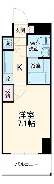 グランフォース横浜伊勢佐木町の間取り写真
