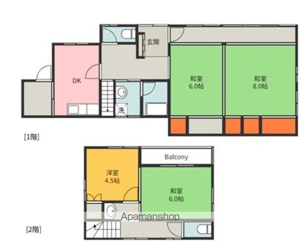 宮原1丁目戸建ての間取り写真