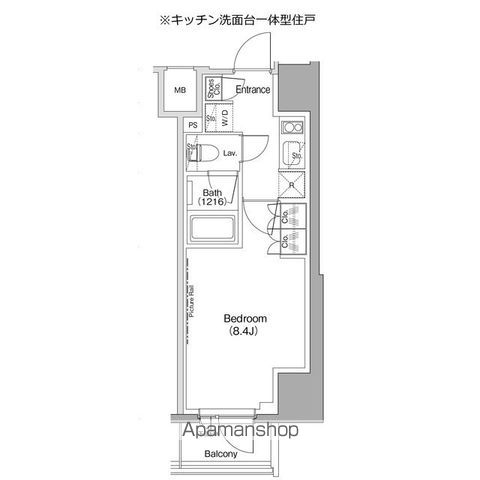 ザ・パークハビオ五反田の間取り写真