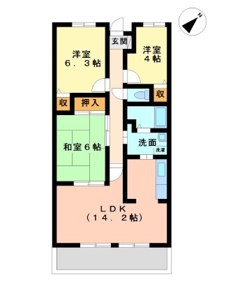 プレシアスタウン和地山公園の間取り写真