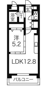 名古屋市緑区桶狭間北のマンションの間取り