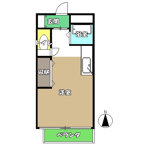 高知市中久万のマンションの間取り