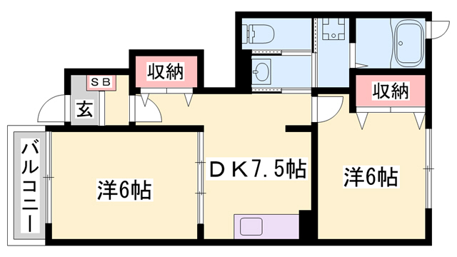 エクセラン播磨の間取り