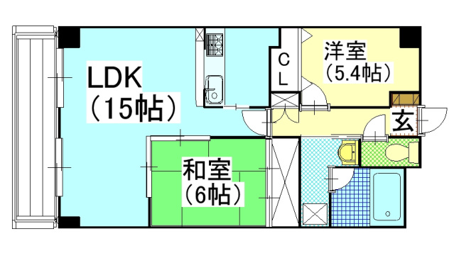 グリーンビレッジ北方の間取り