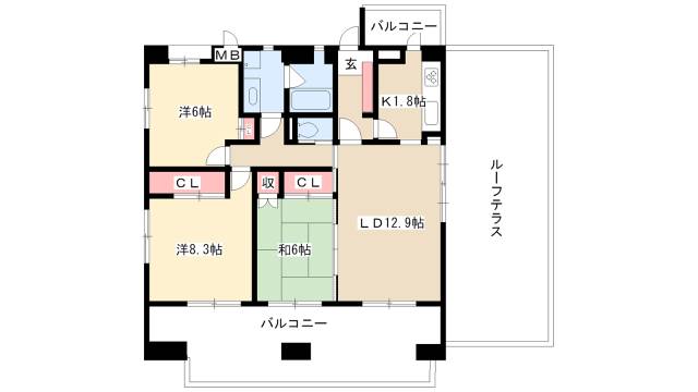 Floresta名駅の間取り