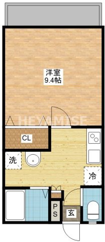 長崎市筑後町のマンションの間取り