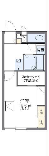 三島市加茂川町のアパートの間取り