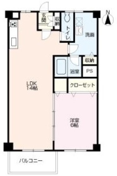 【平城駅前三和マンションの間取り】