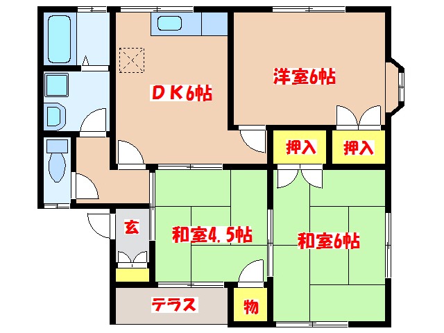 ホープ若宮の間取り