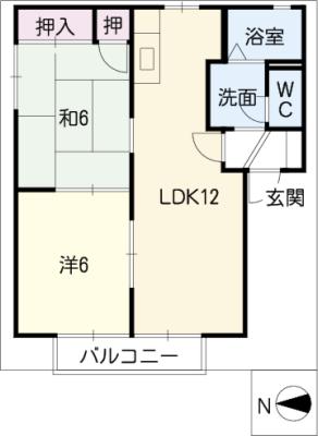 フォーレスみとの　Ａ棟の間取り