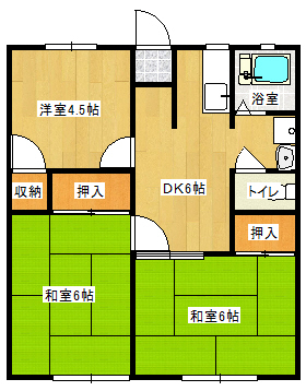 渡辺ハイツ　Iの間取り