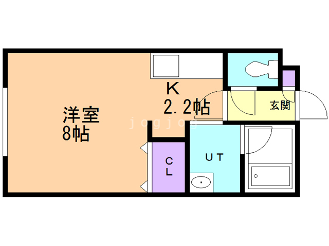 セレノ東３条Ａ棟の間取り