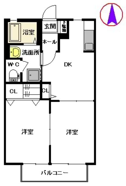 シャーメゾン小牧の間取り