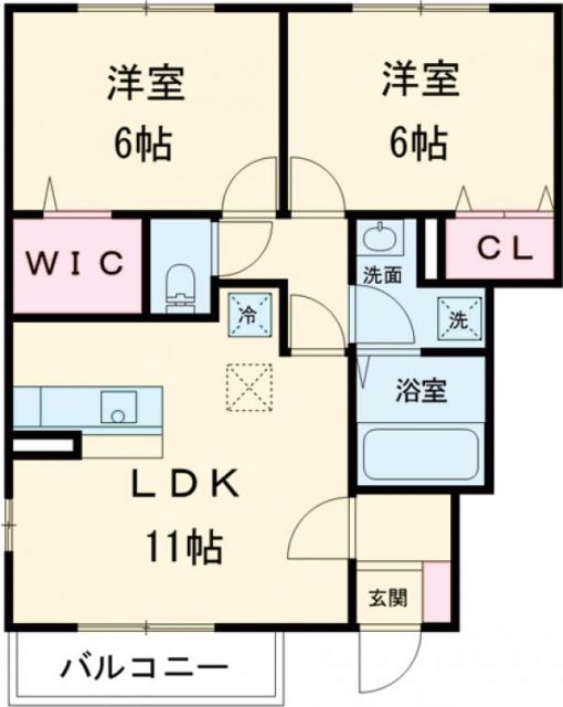 桑名市大字桑部のアパートの間取り