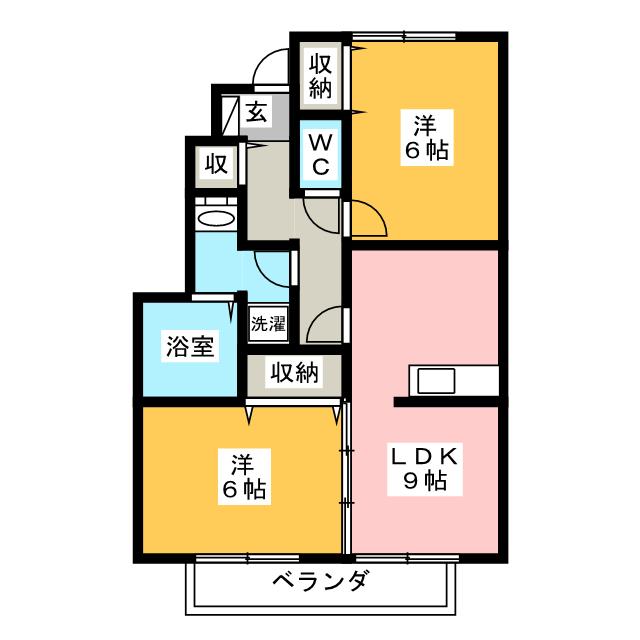 【ローズコートIIの間取り】