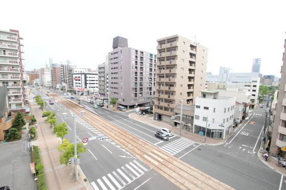 【広島市中区舟入川口町のマンションの眺望】