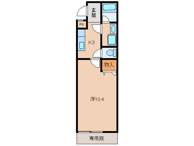 和歌山市今福のアパートの間取り