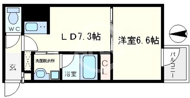 サムティ難波グレイスの間取り