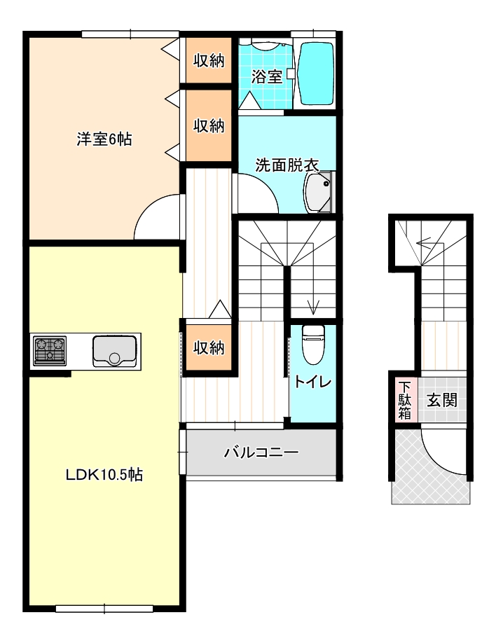 フォフォテラスAの間取り