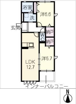 シャルマン平尾神田の間取り