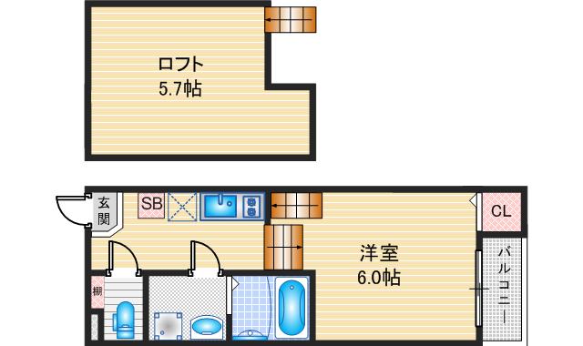 ハーモニーテラス原IVの間取り