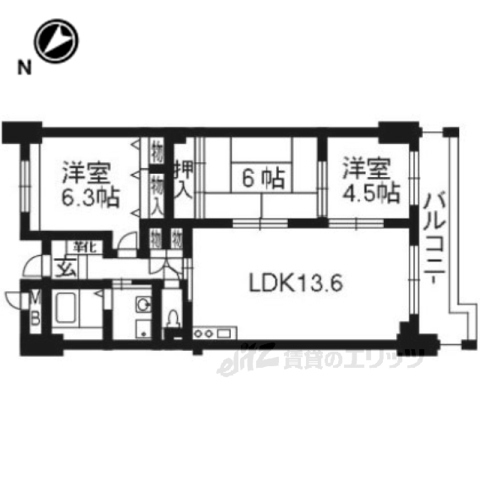 グリーンヒル嵐山の間取り