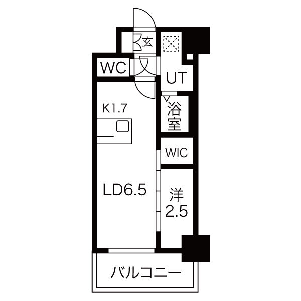 メイクスWアート金山ウエストの間取り