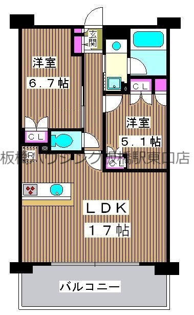 パークキューブ西ヶ原ステージの間取り