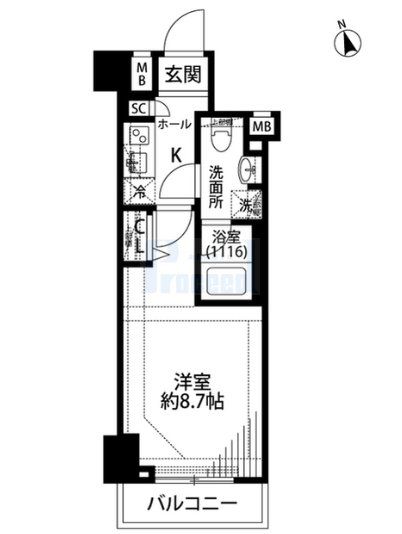 【プレール・ドゥーク練馬中村橋の間取り】