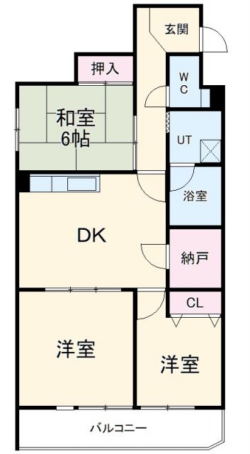 名古屋市昭和区滝川町のマンションの間取り