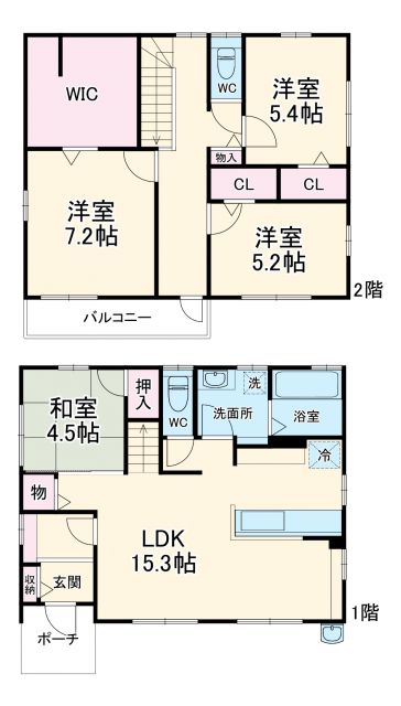 末広南３丁目戸建の間取り