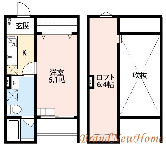 堺市堺区幸通のアパートの間取り